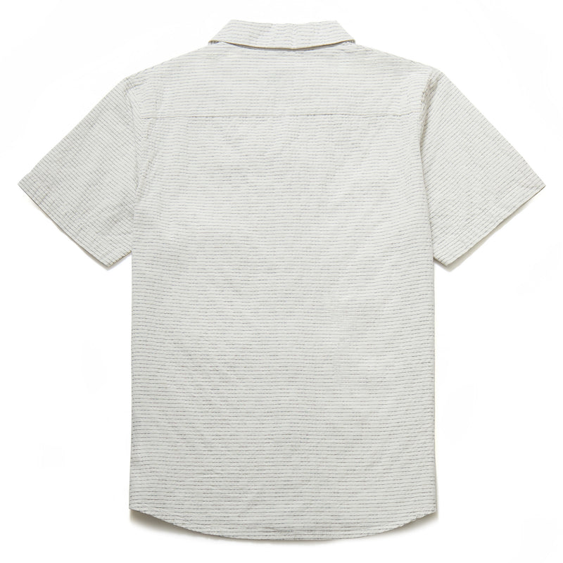 Alfredo Seer Sucker Revere Collar Shirt in Off White - Nines Collection