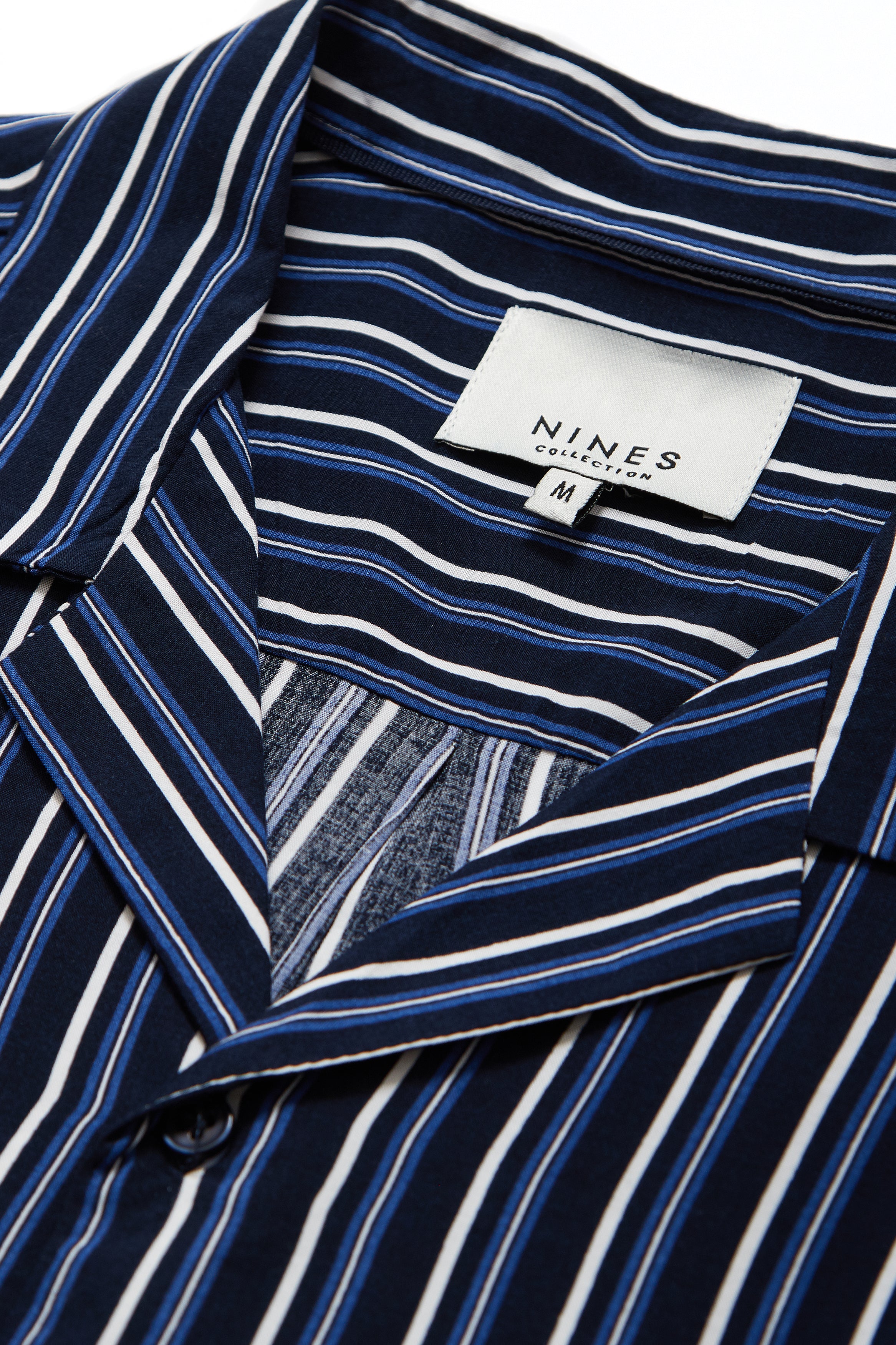 The Nines Club Collar Perfomance Shirt - Green Stripes