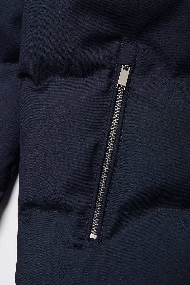 Jarell Puffa Jacket in True Navy - Nines Collection
