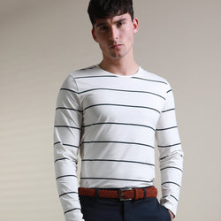 Ecosse Long-Sleeved Mercerised Stripe Top