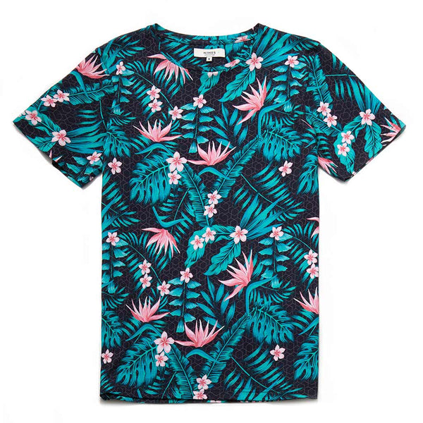 Hex Botanical Print Cotton T-Shirt